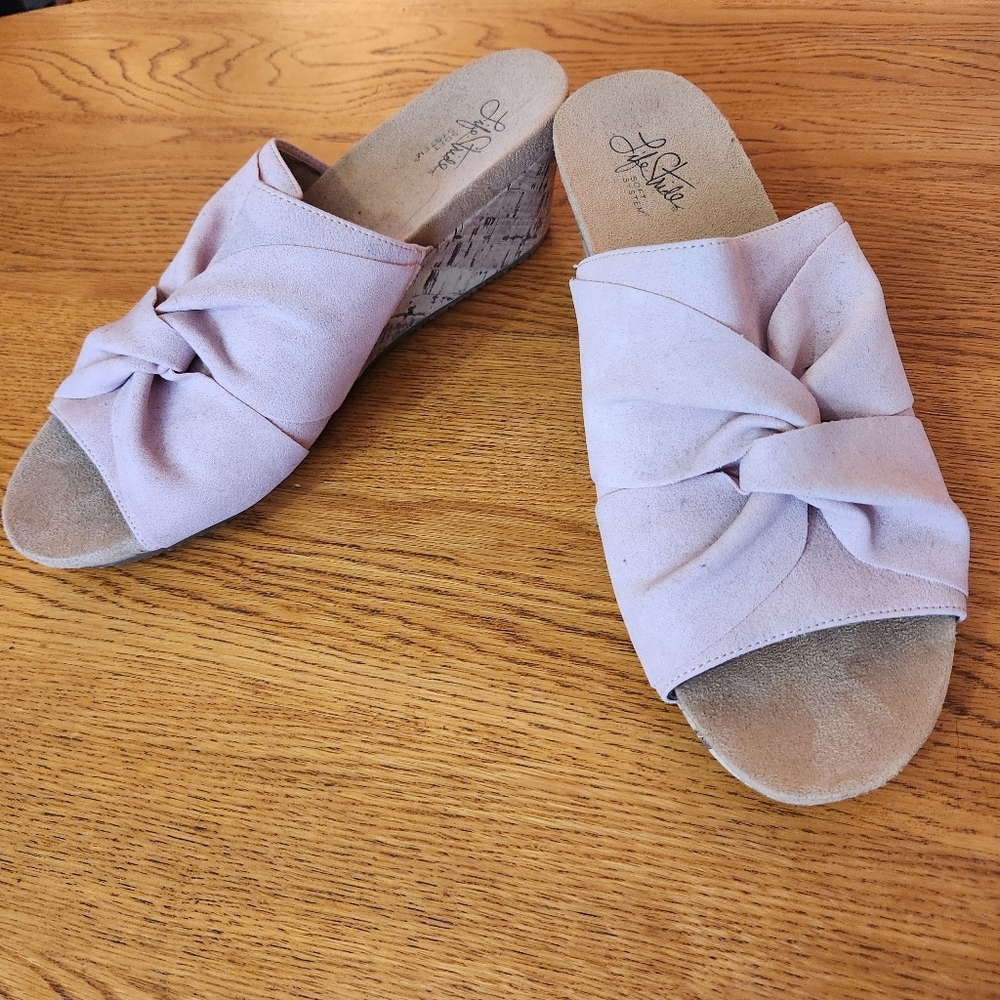 Lifestride Mallory light pink wedge 11w Never worn